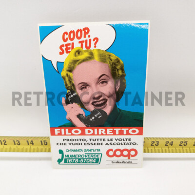 Sticker vintage sticker sticker 80's - Coop Emilia Romagna Veneto ref. C4