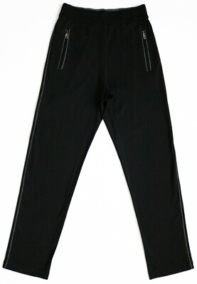 $1650 BRIONI Black Cotton Lounge Tracksuit Jogger Pants Sweatpants Size XL