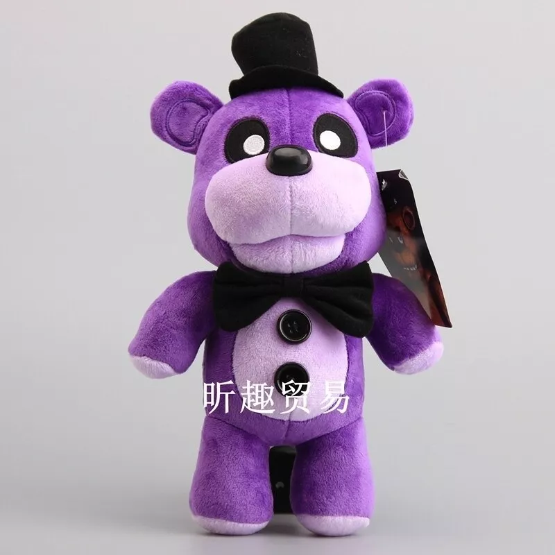 GOLDEN FREDDY PURPLE Bear Foxy The Pirate Animal Plush Doll 18Cm