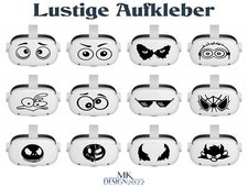 Lustige Aufkleber Augen für Oculus Meta Ques...