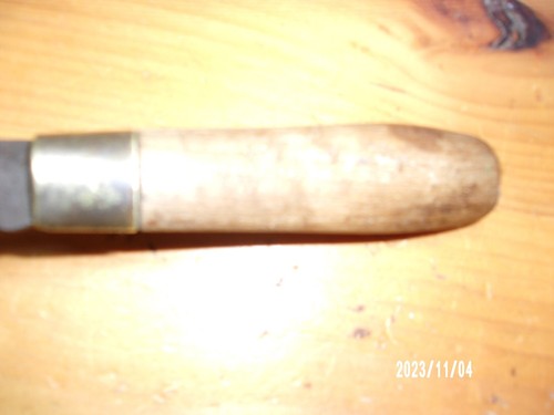ORIGINAL VTG HEAVY DUTY PUUKKO SLOYD KNIFE SCANDINAVIAN WORK BONING WOOD CARVING - Picture 5 of 11