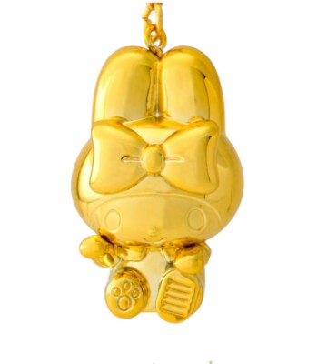 My Melody Gold Mini Lucky Charm Keychain 2025 from Japan Sanrio