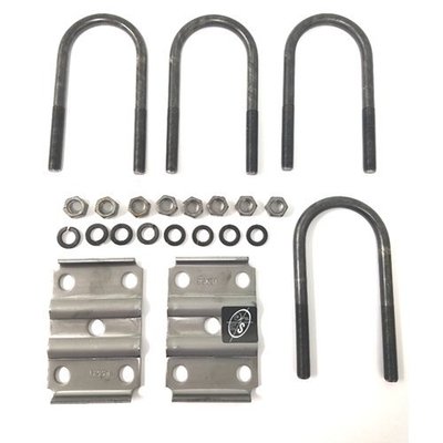 U Bolt Kit for 5,200-7000 lbs. 3'' Round Trailer Axle 7 1/8'' Long 9/16'' Diameter