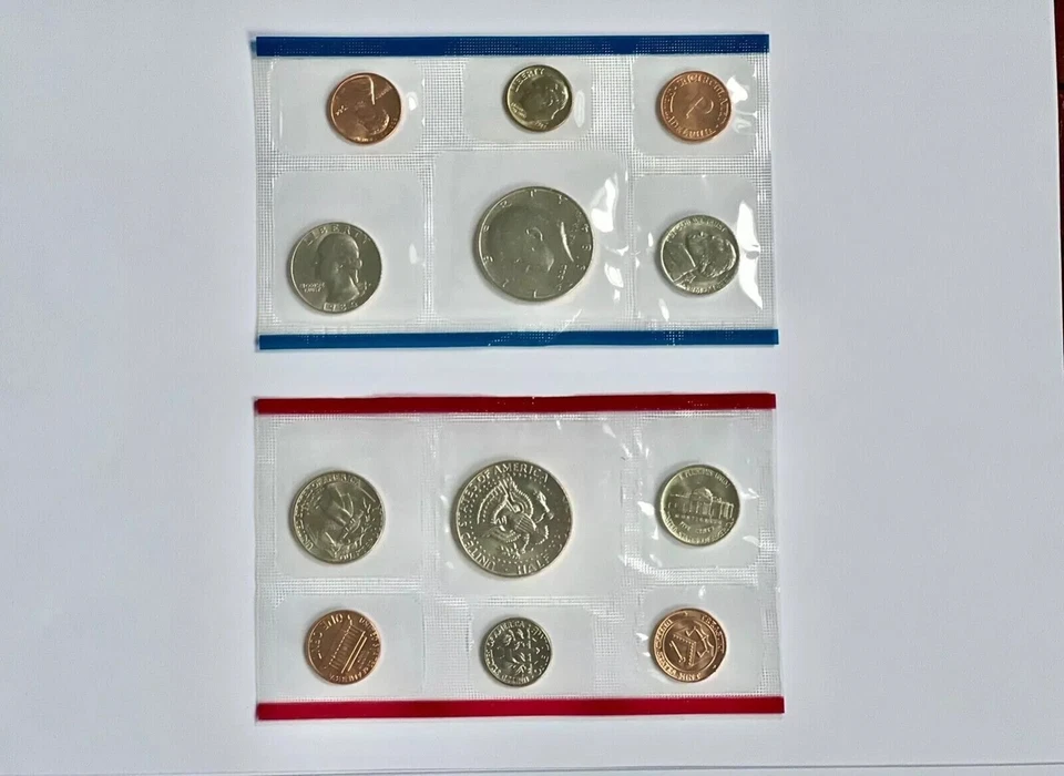1984 P&D Mint Set Brilliant Uncirculated US with Envelope & COA (10 Coin Set) - Image 3 of 4