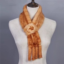Winter Braid 100 Real Mink Fur Scarf Fur Premium New Quality Cape 85 10cm