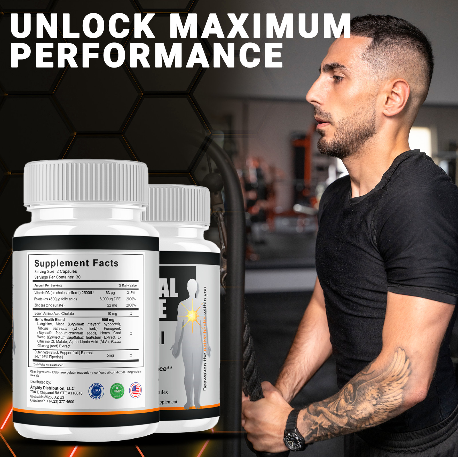 Primal Force Max, PrimalForce Max Performance Strength (60 Capsules)