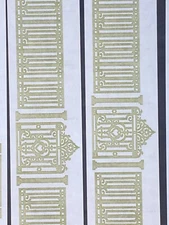 Mrs. Grossman's Wrought Iron Fence Design Border Sticker Lot Sheets Vintage 1999