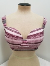 NWOT Comfort Choice Wireless Back Hook Multi Print Bra Size 38C