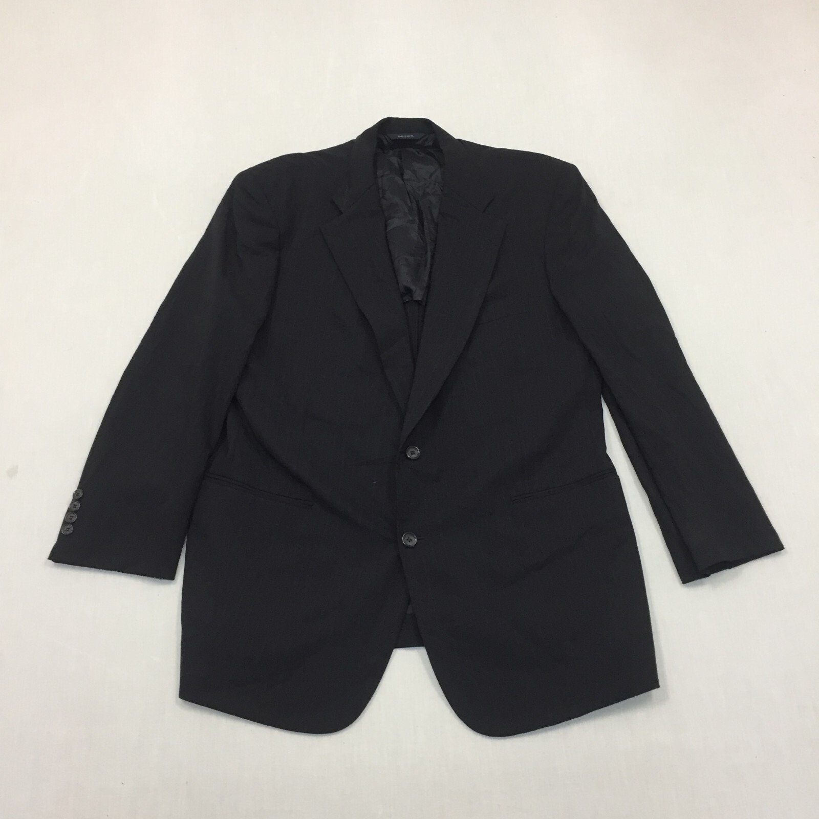 Brooks Brothers Blazer Jacket Mens 44In Suit Jacket 2 Button Wool Navy Blue