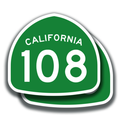 108 Sticker CALIFORNIA STATE ROUTE 108 STICKER 2 Decals Road Sign Bogo Highway | eBay