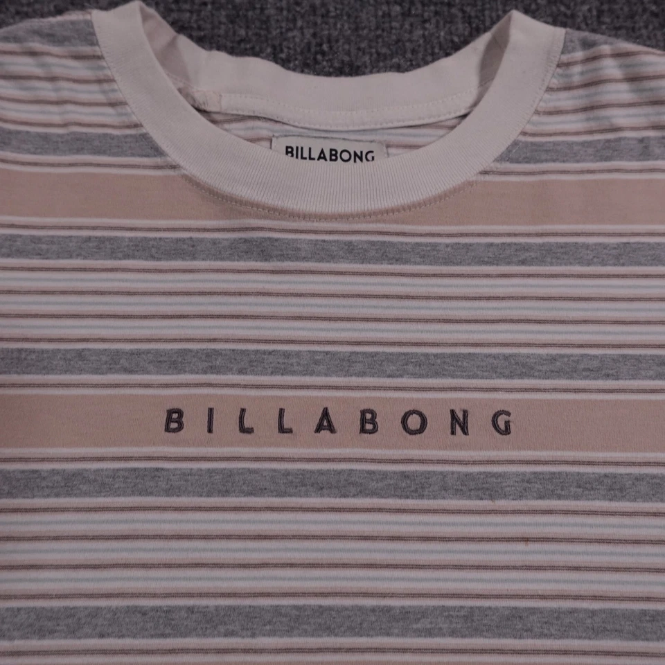Рубашка мужская Billabong M в полоску с длинным рукавом футболка вышитая серфинг Y2k коньки 12380 - Изображение 2 из 4