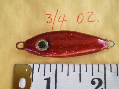 Lot De 24 Leurres Cuillères Et Jigs Plombés - 3 Tailles (1.5 Oz, 1 Oz, 3/4 Oz) - Rouge/Blanc