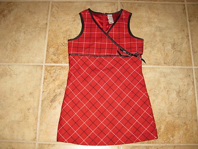 red and black jumper dress GIRLS SIZE 4 RED & BLACK JUMPER DRESS BY OLD NAVY **SO PRETTY**