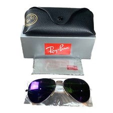 Ray-Ban RB3025 167/1M 58MM Aviator Large Metal Sunglasses