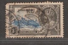 GOLD COAST 1935 1d Silver Jubilee SG 113 CDS