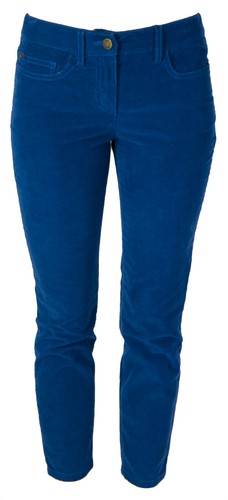 BODEN Women's Sapphire Ribbed Skinny 