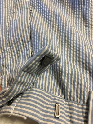 Vtg 90s Polo Ralph Lauren Seersucker Pants 35/30 Blue Sport Vtg 90s Polo Ralph Lauren Seersucker Pants 35/30 Blue Sport