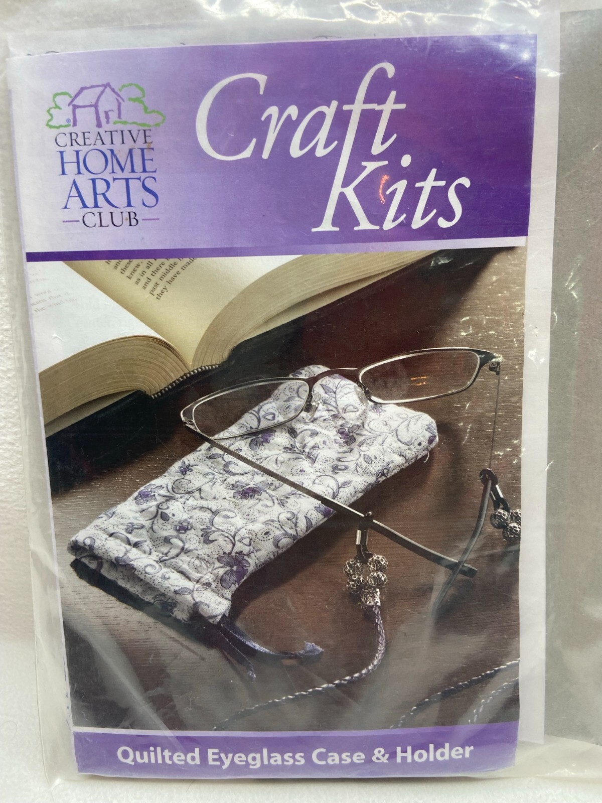 Creative Home Arts Club Craft Kit Quilted Eyeglass Case & Holder NEW eBay