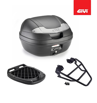 GIVI KIT BAULETTO NERO 34LT E340NT+PIASTRA HONDA Forza 350 2023
