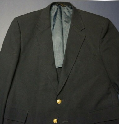 Men's 46R Perma-Prest Navy Blazer 