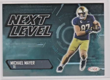 Michael Mayer Notre Dame TE 2023 Sage NEXT LEVEL Card # 198 Near-Mint +