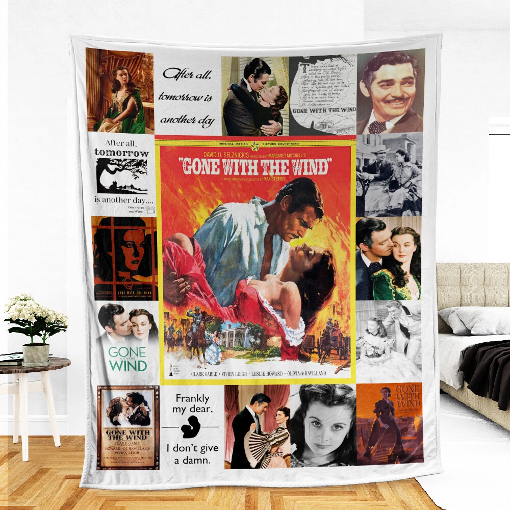 Gone With The Wind Blanket, Gone With The Wind Fleece, Sherpa Blanket