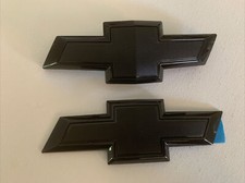 2016-2021 Chevy Chevrolet Camaro Front Grille Rear Black Bowtie Emblem Kit New