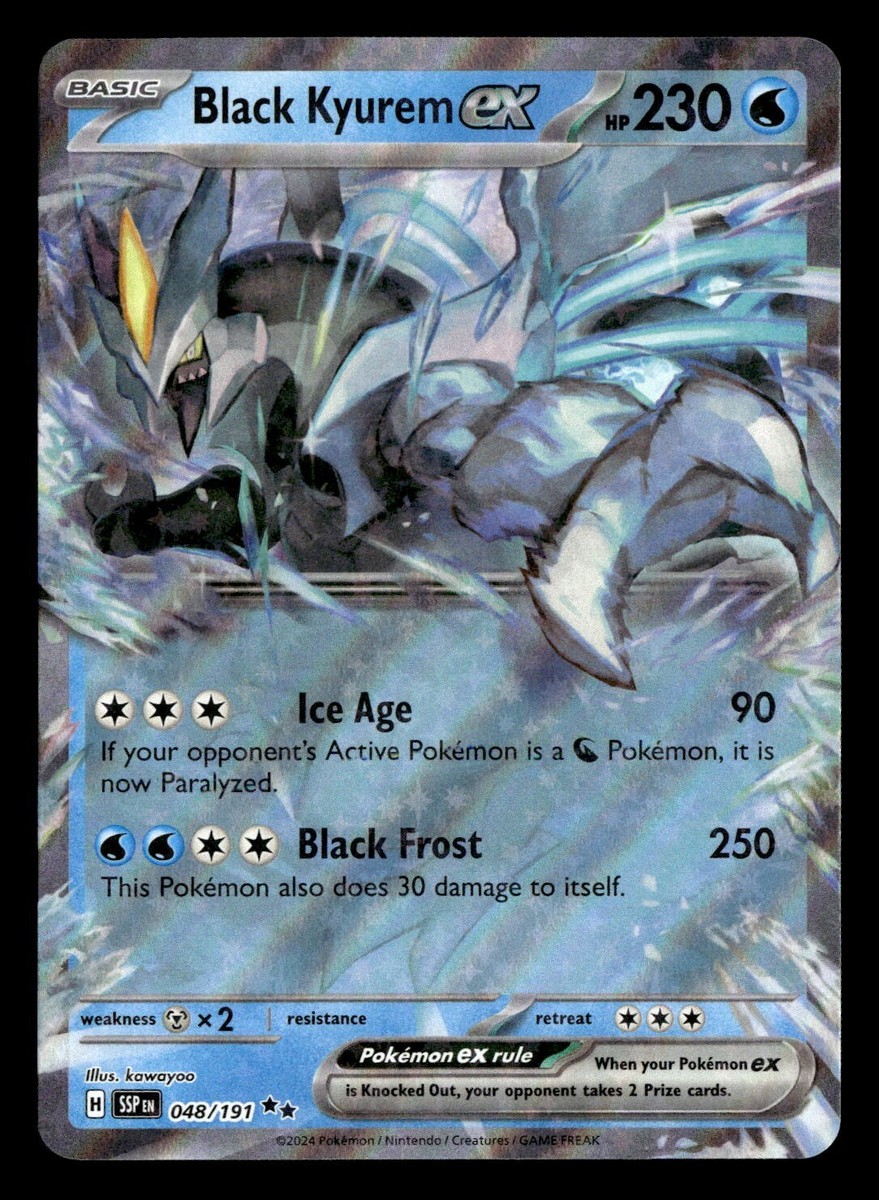 Black Kyurem ex (Double Rare) 048/191 Pokémon Scarlet Violet