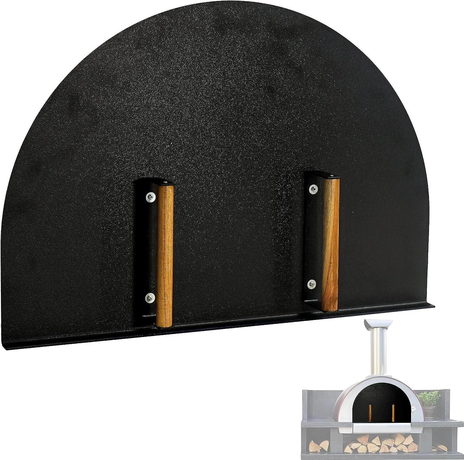 Pizza Oven Door -27”(L) X 19.25”(H)-Stainless Steel Oven Door with Wooden Handle
Opens in a new wind