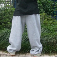 Men Loose Sweatpants Hip Hop Pants Sport Drawstring Elastic Waist Baggy Trousers