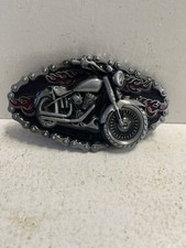 - Motorcycle Themed Aluminum Belt Buckle