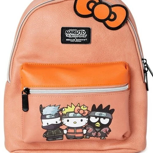 Sanrio Hello Kitty x Naruto Shippuden Women's Mini Backpack Orange 