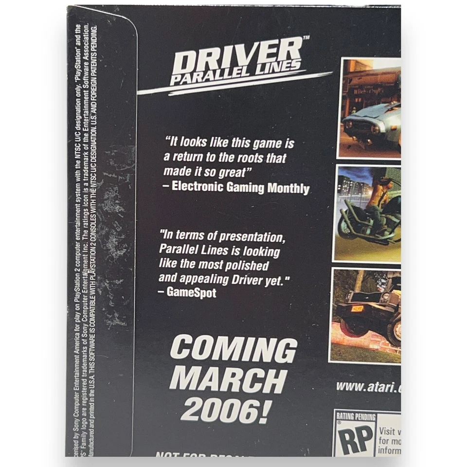 Driver Parallel Lines PlayStation 2 (2006) Demo Disc - Image 3 of 4