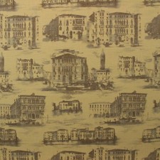 WAVERLY GRAND CANAL SIENNA BROWN HISTORIC TOWN THEMED FABRIC BY THE YARD 54"W