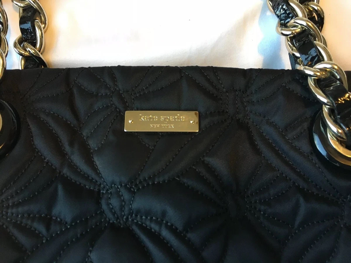 Kate Spade New York Quilted nylon Tote Black purse eBay