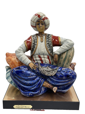 Alte Porzellanfigur Aladin Magische Laterne Edoardo Tasca Capodimonte