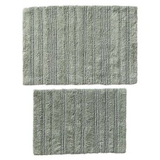 Loop Reversible 2 Piece Bath Rug Set, Green River, 17" x 24"  20" x 30"
