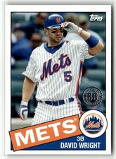 2020 Topps Update #85TB-27 David Wright 1985 Topps Baseball 35th Anniversary