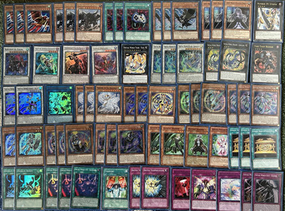 YuGiOh High Rarität Sleeved Psychic Virtual World 70 Karten TURNIER Deck