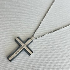 Collana Emporio Armani Ciondolo Croce Sterling 925 19” Regolabile a 21”