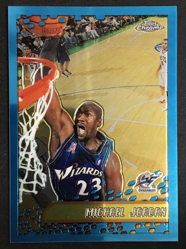 2001-02 Topps Chrome #95 Michael Jordan Washington Wizards MINT NO RESERVE!