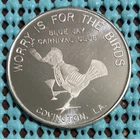 1967 BLUE JAY Carnival Club  .925 STERLING SILVER Mardi Gras doubloon