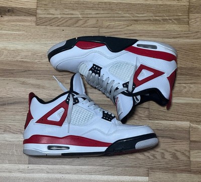 Nike Air Jordan 4 Retro Red Cement, Größe EU 42.5, Sneaker Herren