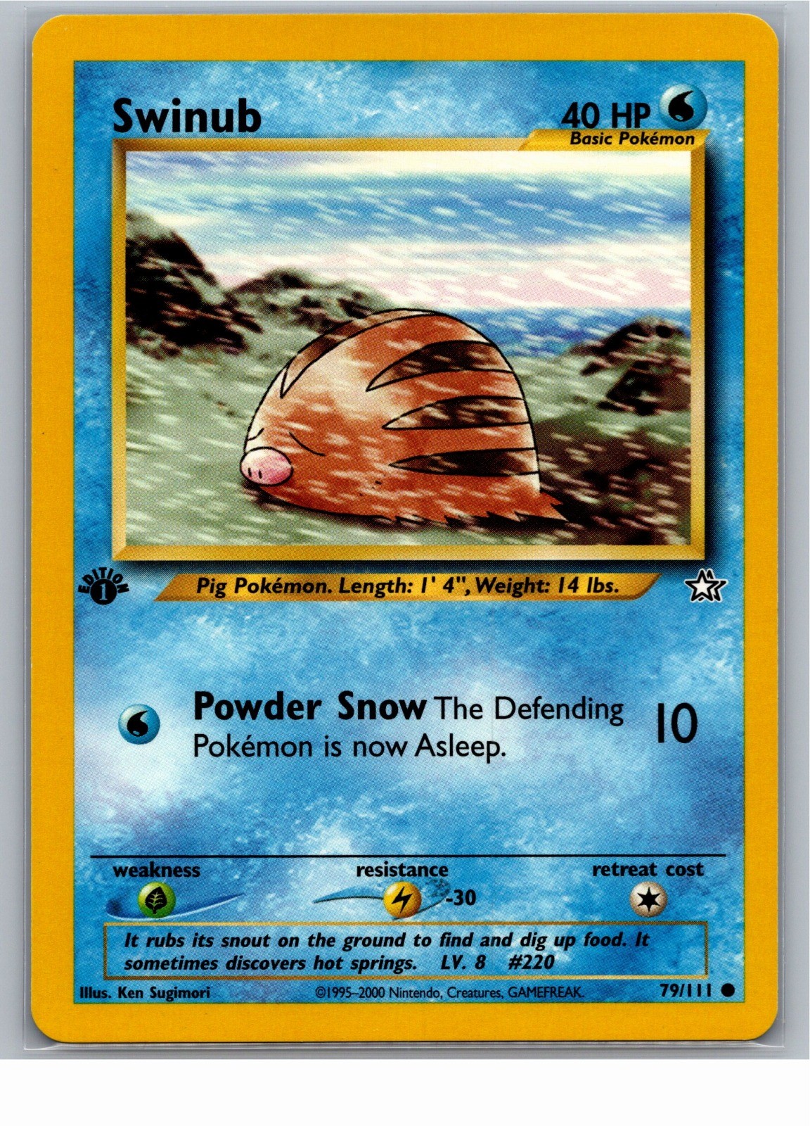 Swinub 1st Edition Neo Genesis 079/111 2000 NM