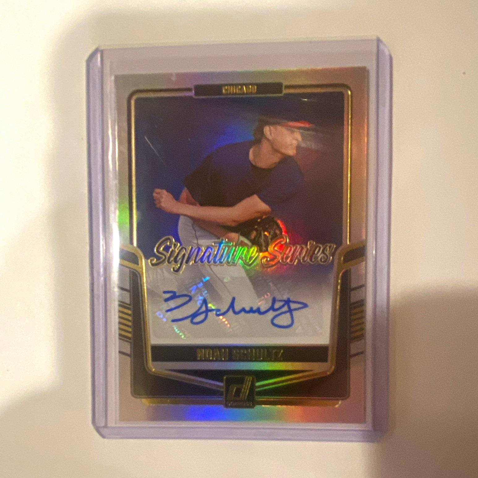 Panini 2024 Donruss Noah Schultz #SS-NS Signature Series RC Auto Red /99 MLB