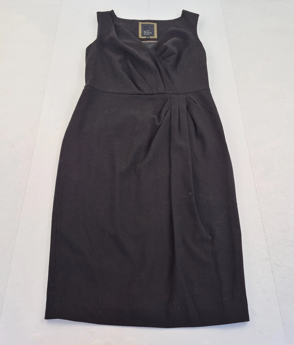 betty jackson black dress products for sale Black boohoo Large Floral scalloped straps and a Name:Bp308424 SIZE:13