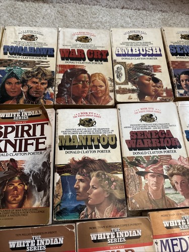 Lot Of 26 Donald Clayton Porter paperback The White Indian Series 1-25 & 28 - Picture 5 of 13