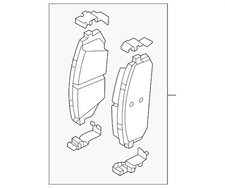 Genuine Kia 2021-2024 K5 Brake Pads 58101-L1A02