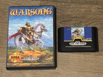 Warsong Sega Genesis Game + Case Cleaned & Tested Authentic