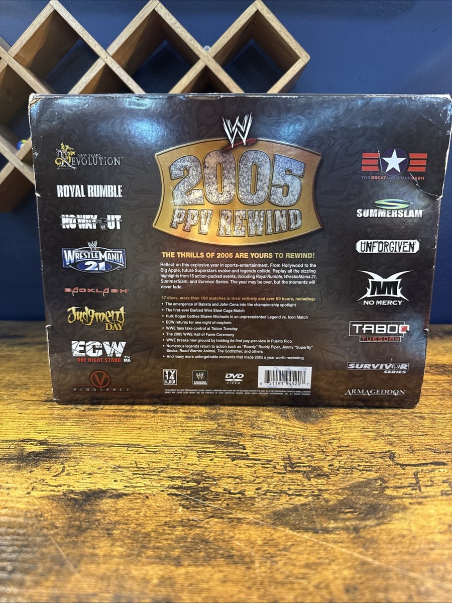 WWE - 2005 Collectors Edition Box Set (DVD, 2006, 15-Disc Set) for